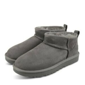 UGG GRAY ULTRA MINI BOOTIE SZ 9